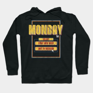 Monday Game Retro Video Gamer Hoodie